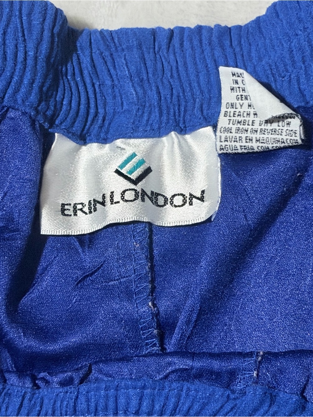 erin london Bright Blue Women's Relaxed Pants - Picture 3 of 12